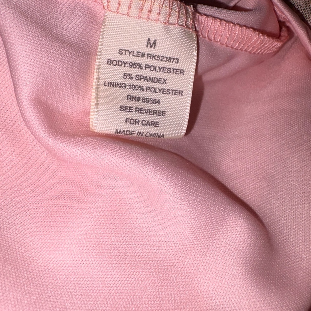 Vintage 90s babydoll  Pink Floral Slip Mini Dress Medium - Picture 5 of 8